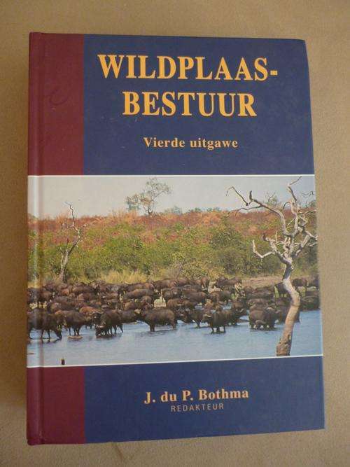 Wildplaasbestuur deur J.du P. Bothma ( redakteur ).  Nuwe boek. Game farm management in Afrikaans.